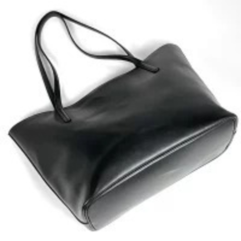 Salvatore Ferragamo Gancini Bag Shoulder Leather Black Tote Black